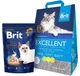 Наповнювач Brit Excellent бентонітовий 5 кг та корм сухий Brit Premium Indoor Chicken для кішок курка 1.5 кг (2700000048290) - зображення 1
