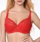 Бюстгальтер Lanny mode мереживний без поролону червоний 80C 11118 - зображення 1