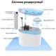 Питний фонтан для котів і собак HONEYGUARIDAN W25PRO 2.5L, з акумулятором 4000mAh і датчиком руху, Білий (025PRO-WHITE) - зображення 3