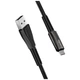 Дата кабель ColorWay USB 2.0 AM to Type-C 1.0m zinc alloy + led black (CW-CBUC035-BK) - изображение 5