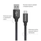 Дата кабель USB 2.0 AM to Type-C 2.0m black ColorWay (CW-CBUC008-BK) - изображение 2
