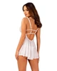 Сорочка Еротична нічна сорочка Obsessive Heavenlly babydoll & thong Білий XL/2XL ( SO8165 ) - зображення 2