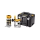 Фрезер DeWALT 18В XR Li-lon, безщітковий, 16000-25500об/хв, цанга 6-8мм, TSTAK (без АКБ та ЗП) (DCW604NT) - зображення 1