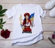 Футболка жіноча біла "Українка", XL Stedman - зображення 1