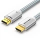 Кабель мультимедийный HDMI M to HDMI M 2.0m V2.1 8K60Hz silver VENTION (ALCIH) - изображение 1