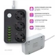 Фільтр живлення ColorWay CW-CHЕ36B, 3 розетки/6USB Black 1.8M (CW-CHE36B) - зображення 8