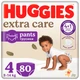 Подгузники Huggies Extra Care Размер 4 (9-14 кг) Pants Box 80 шт (5029053582405) - изображение 1