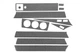 Накладки на панель приборов (11 шт.) Карбон для Mercedes W201 (190) 1982-1993 гг - изображение 3