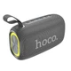 Bluetooth колонка Hoco HC25 с RGB подсветкой в сером цвете портативное устройство. - изображение 1