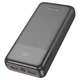 Портативний зарядний пристрій Power Bank Hoco J121A Fast 22.5W+PD20W 20000 mAh 2xUSB+1xType-C+1xMicroUSB із LED дисплеєм Чорне - зображення 1