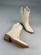 Женские ботинки ковбойки ShoesBand Молочный цвет натуральная кожа 40 (26 см) (S36071д) - изображение 6