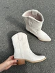 Женские ботинки ковбойки ShoesBand Песочного цвета натуральная замша 39 (25,5 см) (S36071-3д) - изображение 10