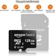 Amazon Basics 128GB MicroSDXC з адаптером SD - A2 U3, 100MB/s - зображення 2