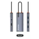 Док-станція ColorWay USB-C 6-в-1 Type C PD 100W/USB3.0х3/HDMI 4К/RJ45 (CW-HUB02) ( Сірий ) - изображение 6