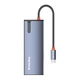 Док-станція ColorWay USB-C 6-в-1 Type C PD 100W/USB3.0х3/HDMI 4К/RJ45 (CW-HUB02) ( Сірий ) - изображение 7