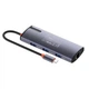 Док-станція ColorWay USB-C 6-в-1 Type C PD 100W/USB3.0х3/USB2.0/RJ45 (CW-HUB03) ( Сірий ) - зображення 7
