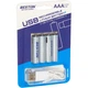 Аккумулятор Beston AAA USB Type-C 400mah 1.5V Li-ion * 4 (3AC-18/AA620272) - изображение 1