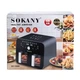 Аэрогриль фритюрница SOKANY на 10 л с двумя зонами приготовления 2400 Вт черная - изображение 6