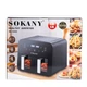 Аерофритюрниця SOKANY SK-10005 на 10 літрів, з двома відділеннями 2400 Вт чорна SRLD_7565 - зображення 6
