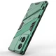Захисний чохол з підставкою Deexe Bibercas для Motorola Edge 50 Fusion - Green - зображення 3
