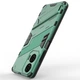 Защитный чехол с подставкой Deexe Bibercas для Motorola Moto G24 - Green - изображение 3