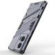 Защитный чехол с подставкой Deexe Bibercas для Motorola Edge 50 Fusion - Grey - изображение 3