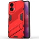 Захисний чохол з підставкою Deexe Bibercas для Motorola Moto G24 - Red - зображення 1