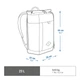 Туристический Рюкзак QUECHUA NH Escape 500 Rolltop 23л 46 х 28 х 22 см Желтый - изображение 2