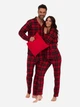 Пижама (рубашка + штаны) мужская больших размеров хлопковая Cornette Mens sleepwear 905-277 В24 2XL Красный/Черный (5902458244874) - изображение 3