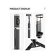 Селфі палиця штатив 0.723 mm монопод трипод Q12 Bluetooth Tripod Black - зображення 2