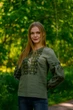 Сорочка вишиванка жіноча Vyshyvanka 42 Хакі 4597 - изображение 3