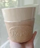 Вазон керамічний Flower горщик кашпо для рослин круглий 13 х 12 см Кремовий бежевий - изображение 2