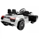 Дитячий електромобіль Bambi AUDI R8 Spyder пульт, 2 місця, 2 мотори по 35W, 12V7AH, MP3, USB White (YJ2198) - зображення 4