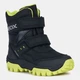 Чоботи зимові дитячі Geox Himalaya B.B ABX C Black/Lime р. 31\13\20 см - зображення 2