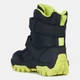 Чоботи зимові дитячі Geox Himalaya B.B ABX C Black/Lime р. 31\13\20 см - зображення 4