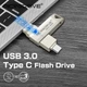 Флеш накопичувач MICRODRIVE 2 в 1 USB 3.0/Type C 256Гб - изображение 3