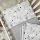 Сменное постельное белье в детскую кроватку Baby Dream Коты в облаках серый - изображение 2