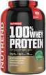 Сывороточный протеин Nutrend 100% Whey Protein порошок 2250 г Клубника (8594014860252) - изображение 1