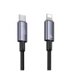 Кабель Usams US-SJ679 Type-C To Lightning 30W Aluminum Alloy Fast Charging & Data Cable -Sufeng Series tarnish 0.25m SJ679USB01 - изображение 1