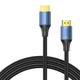 Кабель Vention Cotton Braided HDMI-A Male to Male HD v2.1 Cable 8K 2M Aluminum Alloy Type Black-Blue (ALGLH) - зображення 5