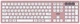 Клавіатура ножнична 2E KS270 105key, WL/BT, EN/UK, рожево-білий - изображение 1