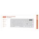 Клавіатура ножнична 2E KS270 105key, WL/BT, EN/UK, сріблясто-білий - изображение 3