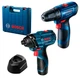 Аккумуляторный дрель-шуруповерт Bosch GSR 120-LI (2х12В, 10 мм, 100 Нм, 2 Ач) + гайковерт GDR 120-LI 2АКБ зарядное устройство (25611) - изображение 1