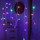Гирлянда бахрома дождик, 2x0,5м, 80 LED, 220В, прозрачный провод, 8 режимов, Мультиколор - изображение 6