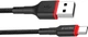 Кабель ColorWay USB - Type-C (PVC - red head) 2.4А 1 м Black (CW-CBUC064-BK) - изображение 3