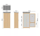 Шкаф для садового инвентаря из дерева Реталеу мускат (ОСН-001007) - изображение 5