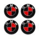 Ковпачки в диски BMW, Red, заглушки в колеса 68 мм (комплект) - зображення 2