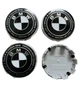 Колпачки в диски BMW, Black-White, заглушки в колеса 68 мм - изображение 4