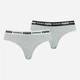 Набор трусиков-бразилиана Puma Women Brazilian 2P 90785605 L 2 шт Grey (8718824913247) - изображение 2