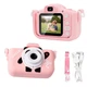Детская цифровая фотокамера панда UFT F3 Panda Pink с силиконовым чехлом - изображение 2